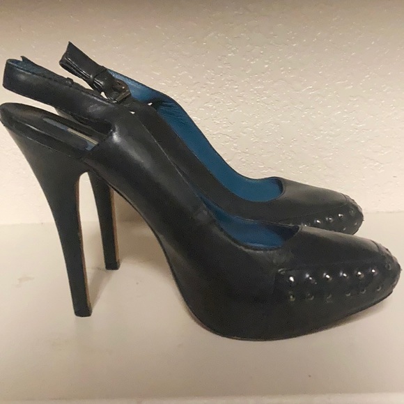 Max Studio "Indie" Black Platform Slingback Heel - Picture 11 of 12